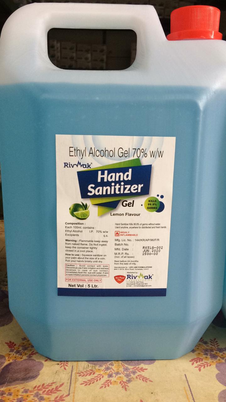 Hand Sanitizer 5 Ltr Gel